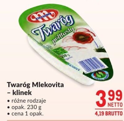 Twaróg Mlekovita - klinek promocja w Makro