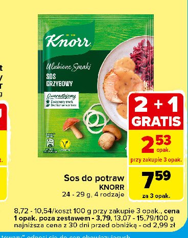 Sos grzybowy Knorr promocja