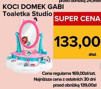Zabawka Koci Domek Gabi Toaletka Studio promocja w Supeco