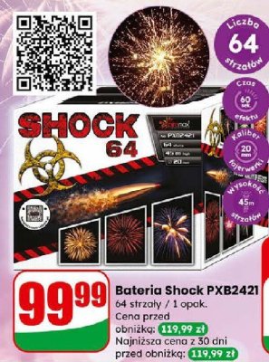 Bateria fajerwerków Shock PXB2421 promocja w Dino