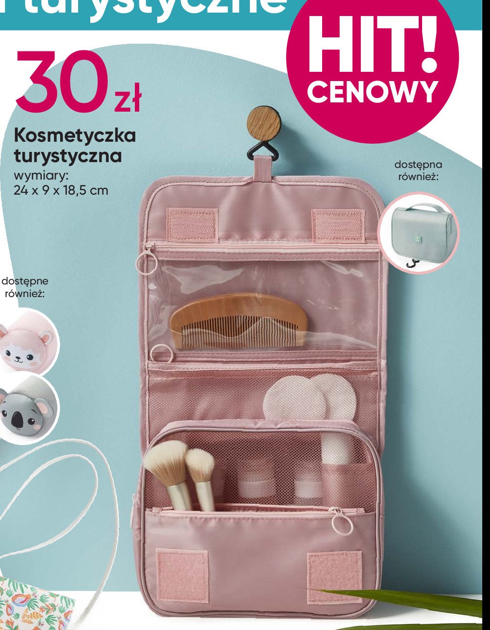 Kosmetyczka turystyczna 24 x 9 x 18.5 cm promocja