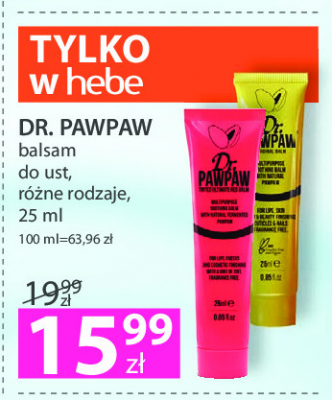 Balsam pink Dr. paw paw promocja