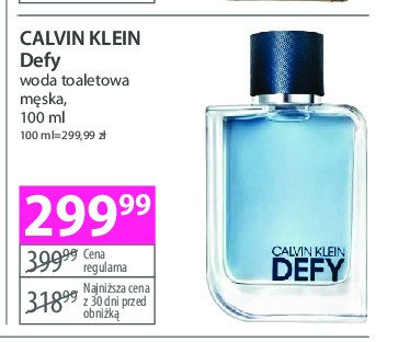 Woda toaletowa Calvin klein defy promocja