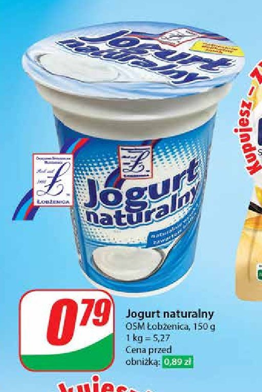 Jogurt naturalny Osm łobżenica promocja
