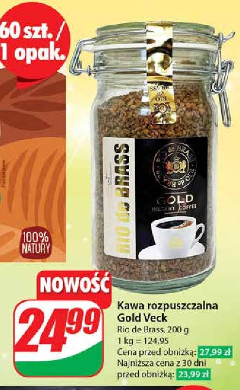 Kawa Rio de brass gold promocja w Dino