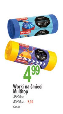Worki na 艣mieci 80 l Paclan multitop promocja
