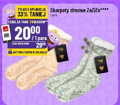 Skarpety zimowe ZaZiZo promocja w POLOmarket