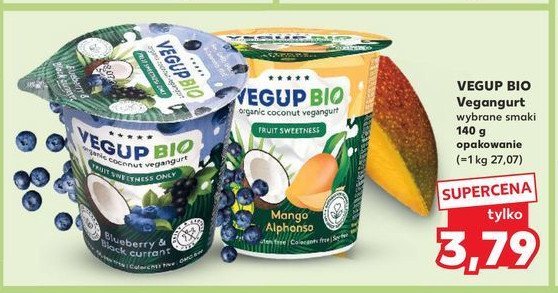 Jogurt blueberry & black currant Vege up bio promocja