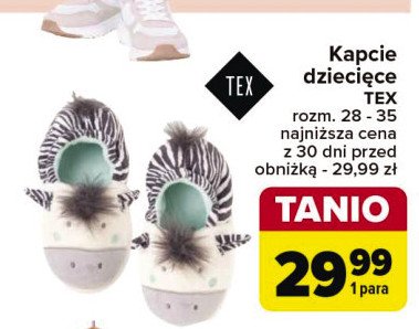 Kapcie dziecięce 28 - 35 Tex promocja