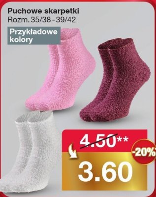 Puchowe skarpetki Rozm. 35/38-39/42 promocja w Woolworth