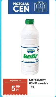Kefir naturalny OSM Krasnystaw promocja w Dino