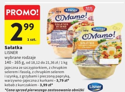 Sałatka LISNER wybrane rodzaje promocja w Intermarche