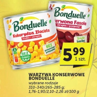 Warzywa konserwowe Bonduelle wybrane rodzaje 310-440/260-285 g promocja w ABC