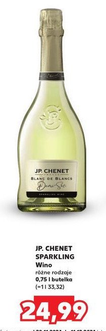 Wino J.P. CHENET DEMI-SEC promocja