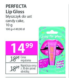 Błyszczyk do ust candy cake Perfecta promocja