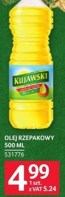 Olej rzepakowy Kujawski 500ml promocja w Selgros