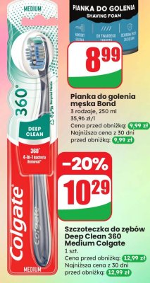 Szczoteczka do zębów Deep Clean 360 Medium Colgate promocja w Dino