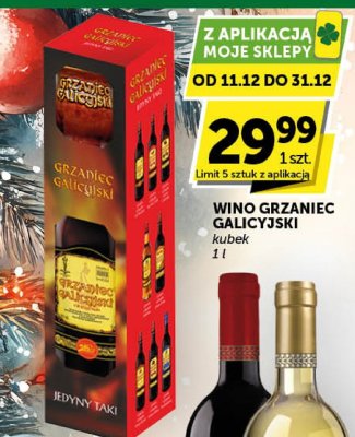 Wino grzaniec galicyjski kubek promocja w Groszek