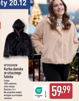 Kurtka UP2FASHION Kurtka damska ze sztucznego futerka promocja w Aldi