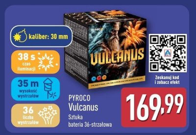 Fajerwerki Vulcanus bateria 36-strzałowa promocja w Aldi