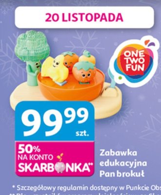 Zabawka edukacyjna Pan brokuł ONE TWO FUN promocja w Auchan
