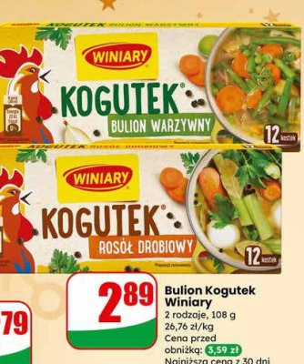 Bulion Kogutek warzywny promocja w Dino