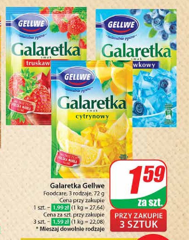 Galaretka borówkowa Gellwe promocja