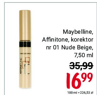 Korektor w sztyfcie 01 nude beige Maybelline affinitone promocja