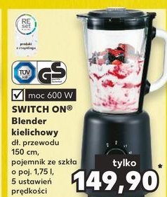 Blender kielichowy 600 w Switch on promocja