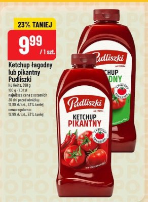 Ketchup pikantny Pudliszki promocja w POLOmarket