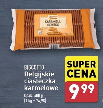 Ciasteczka belgijskie karmelowe Biscotto promocja