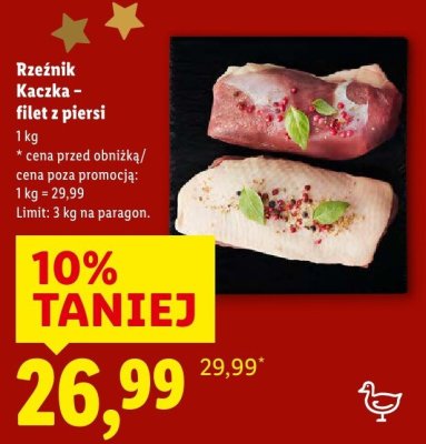 Kaczka Rzeźnik Kaczka - filet z piersi promocja w Lidl