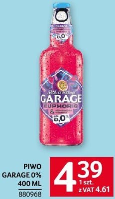 Piwo Garage 0% promocja w Selgros