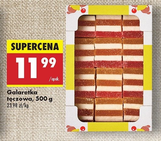 Galaretka tęczowa promocja w Biedronka