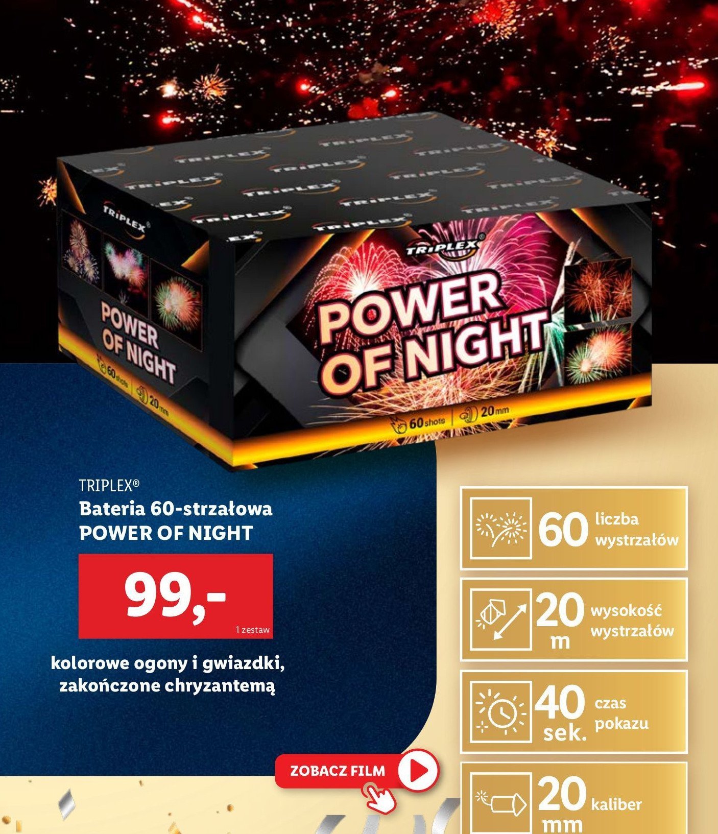 Bater power of night TRIPLEX promocja