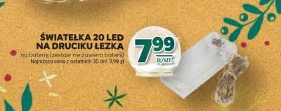 Światelka 20 LED na druciku łezka promocja w Stokrotka