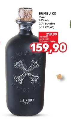 Rum Bumbu XO  promocja w Kaufland