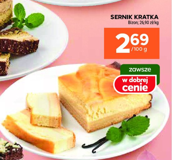 Sernik kratka Bizon promocja