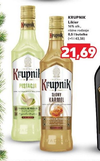 Likier Krupnik słony karmel promocja w Kaufland