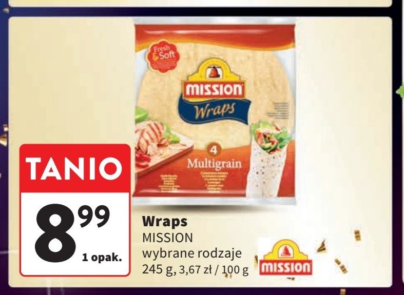 Wraps multigrain Mission promocja