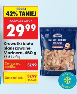 Krewetki białe blanszowane  promocja w Biedronka