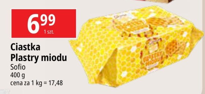 Ciastka plastry miodu Sofio promocja