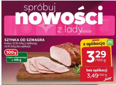 Szynka od szwagra  promocja w Stokrotka