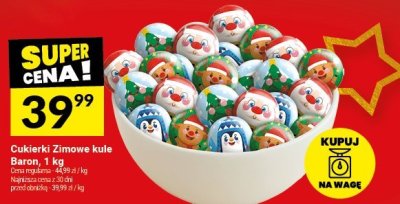 Cukierki Zimowe kule Baron promocja w Twój Market