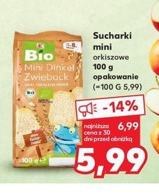 Sucharki mini orkiszowe K-classic bio promocja