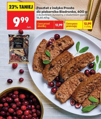 Pasztet z indyka Prosto do Piekarnika promocja w Biedronka