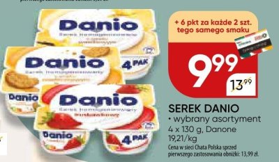 Serek Danio Danone promocja w Chata Polska