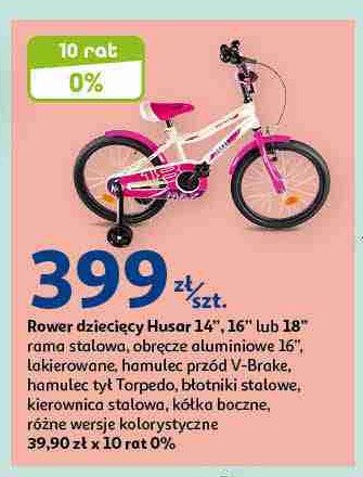 Rower dzieci臋cy 18" Husar promocja
