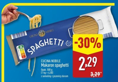 Makaron spaghetti K-classic favourites promocja w Aldi