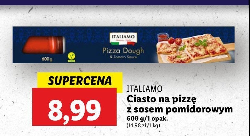 Ciasto do pizzy z sosem Italiamo promocja